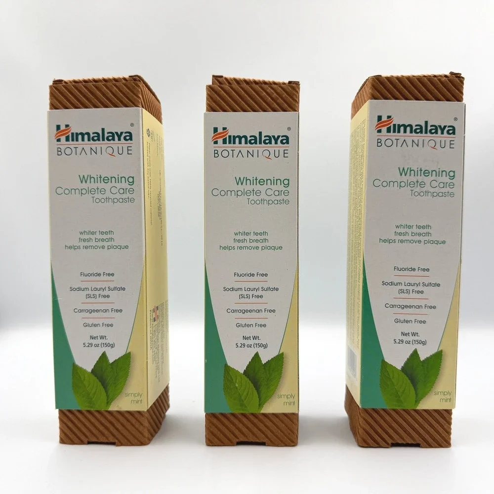 Himalaya Botanique Whitening Complete Care Toothpaste 5.29oz Simple Mint 3pk NEW